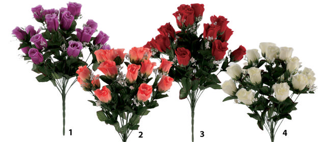 ROSE STEM 4 ASSORTED DESIGNS