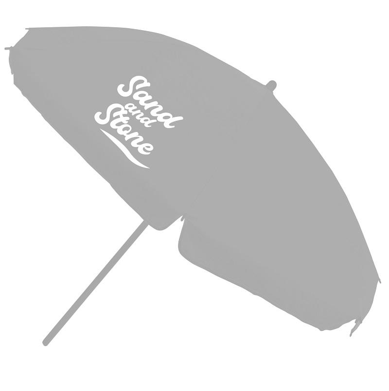 SAND AND STONE BEACH UMBRELLA 180CM GREY