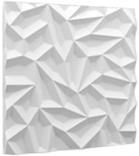 BEAUTYWALL ΓΥΨΙΝΑ 3D ΠΑΝΕΛ ΤΟΙΧΟΥ ICE 60X60CM 4PCS