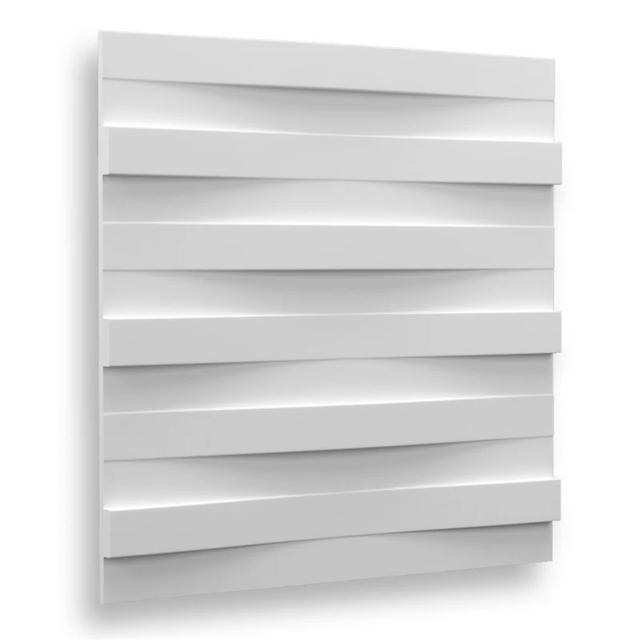 BEAUTYWALL ΓΥΨΙΝΑ 3D ΠΑΝΕΛ ΤΟΙΧΟΥ STRIPES 60X60CM 4PCS