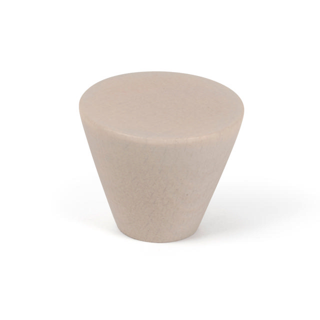 KNOB CONICAL 40MM BEECH WHITE