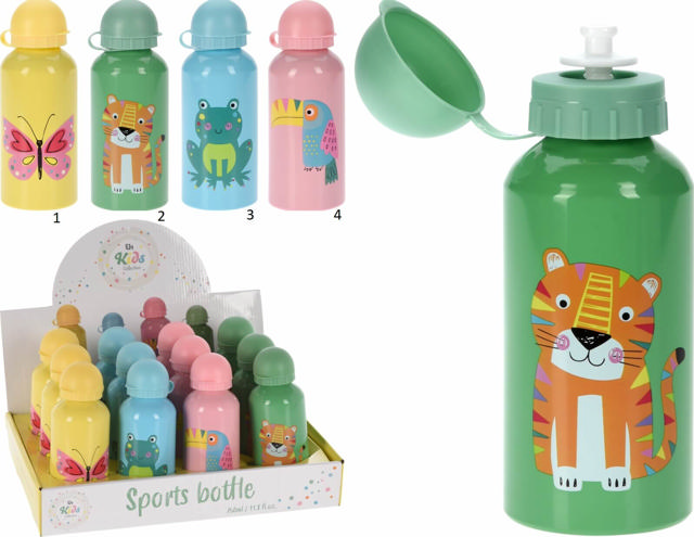 SPORT BOTTLE KIDS 350ML 4  ASSORTED DESIGNS