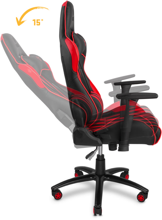 YENKEE YGC 100RD SABOTAGE GAMINGCHAIR 658X315X830MM - RED/BLACK