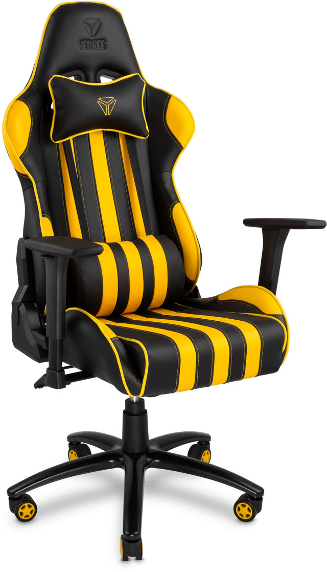 YENKEE YGC 100YW HORNET GAMING CHAIR 658x315x830MM - YELLOW/BLACK