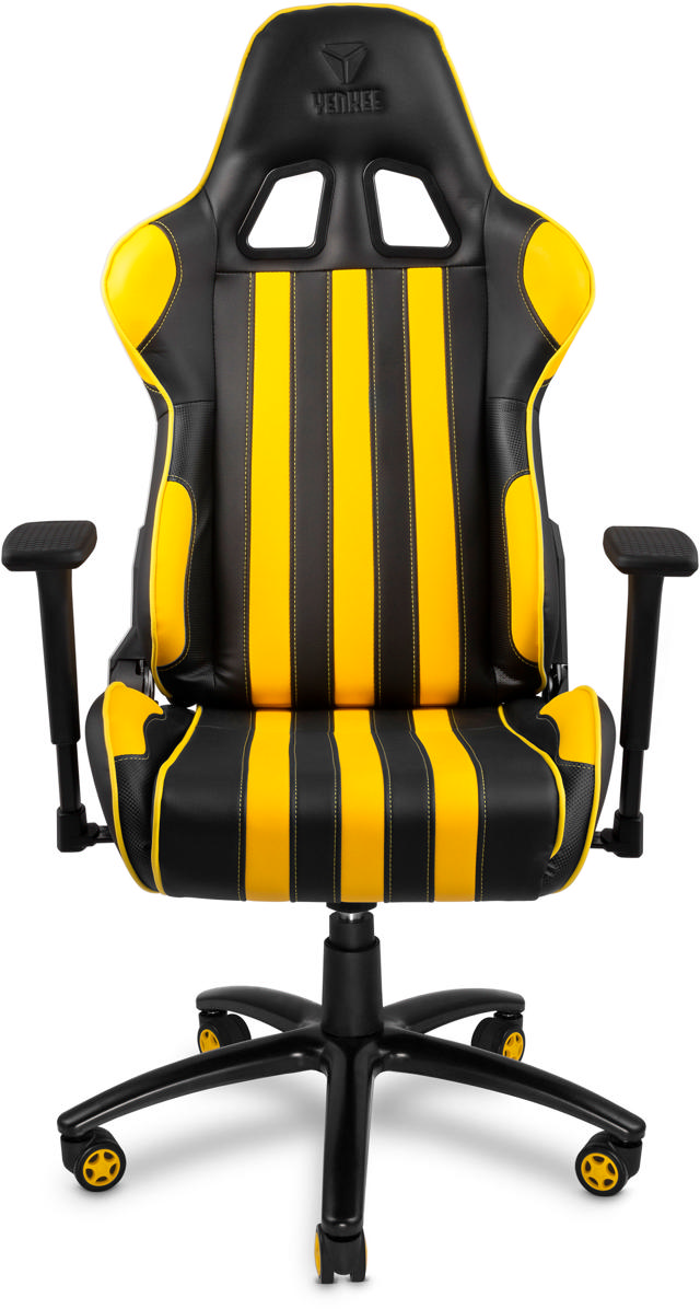 YENKEE YGC 100YW HORNET GAMING CHAIR 658x315x830MM - YELLOW/BLACK