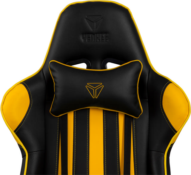 YENKEE YGC 100YW HORNET GAMING CHAIR 658x315x830MM - YELLOW/BLACK