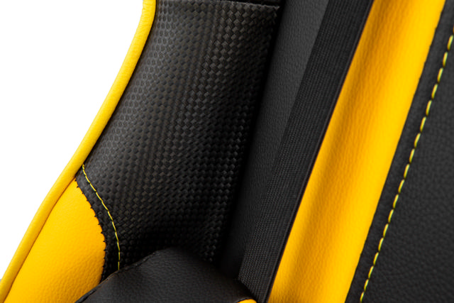 YENKEE YGC 100YW HORNET GAMING CHAIR 658x315x830MM - YELLOW/BLACK