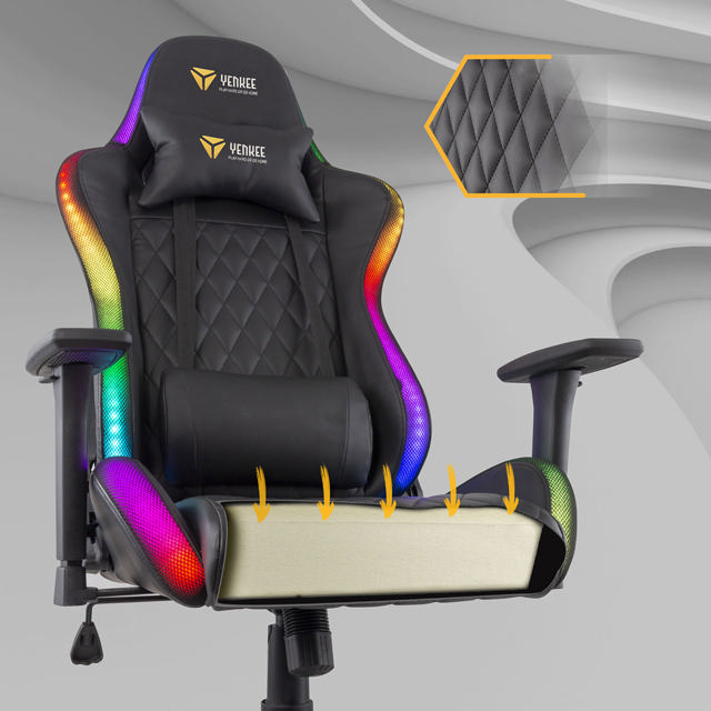 YENKEE YGC 300RGB GAMING CHAIR 660X320X833MM