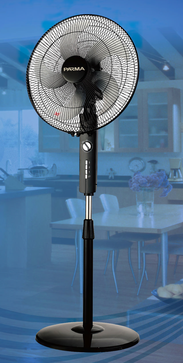 PARMA MNSF4065 16'' STAND FAN BLACK WITH TIMER 50W