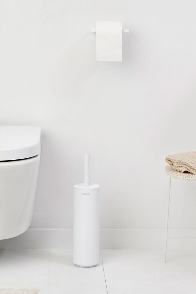 BRABANTIA MINDSET TOILET BRUSH AND HOLDER - MINERAL FRESH WHITE