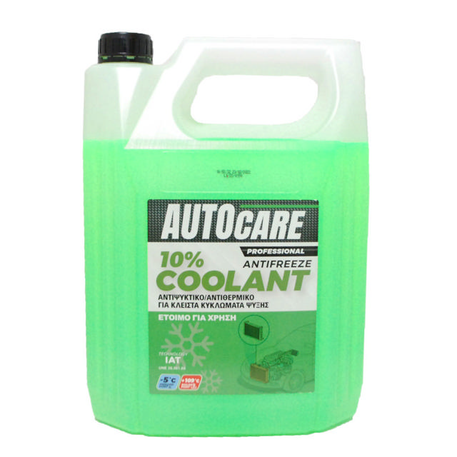 AUTOCARE COOLANT ANTIFREEZE 10% GREEN 5L