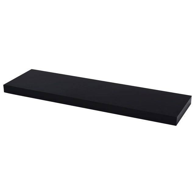 WALL FLOATING SHELF 80CM XL4 PVC BLACK