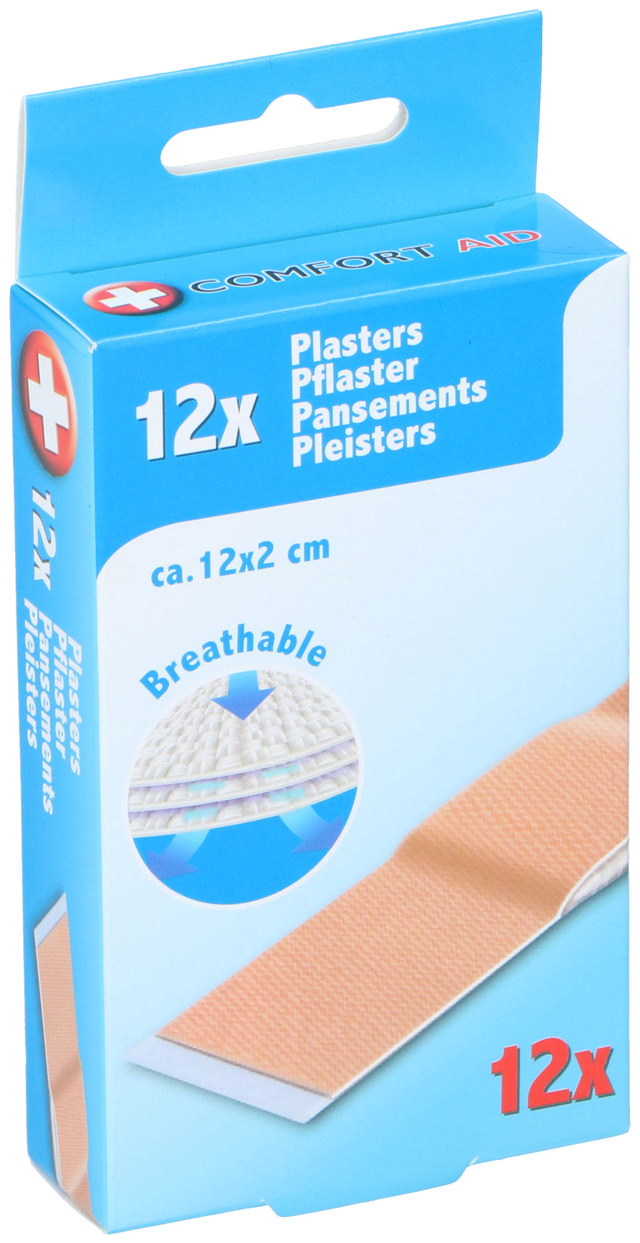 COMFORT AID PLASTER 12X2CM 12PCS