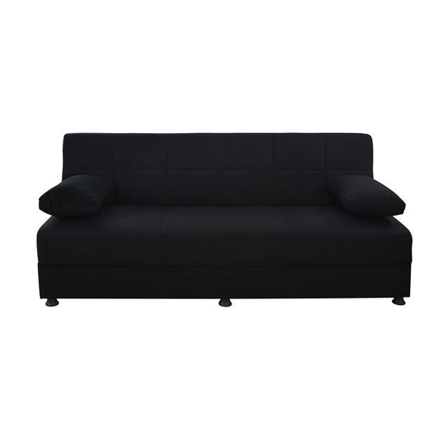 EGE HM3067.01 SOFA BED 3 SEATS VELVET - BLACK