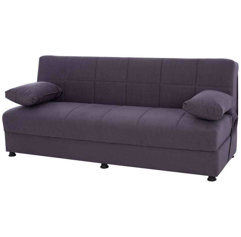 EGE HM3067.03 SOFA BED 3 SEATS VELVET GREY 192X74X82CM