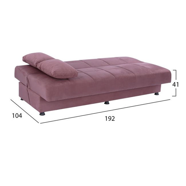 EGE HM3067.06 SOFA BED 3 SEATS VELVET - SOMON