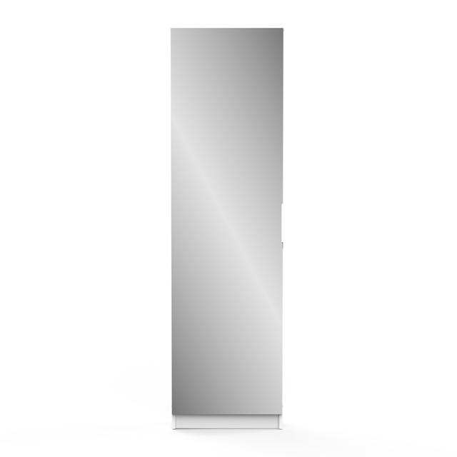 ZAPATERO SHOE CABINET WITH MIRROR WHITE