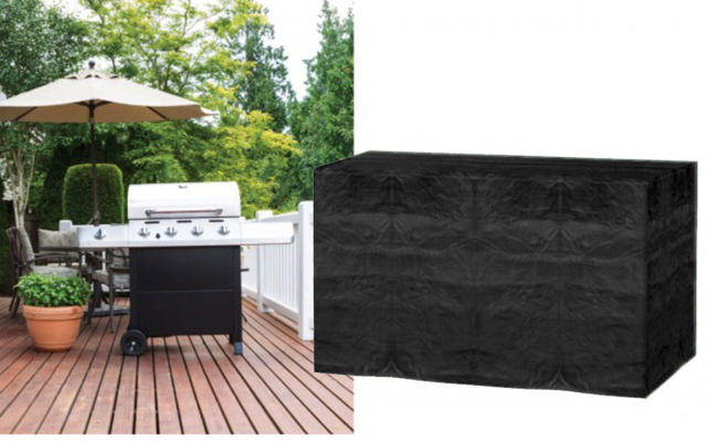 BBQ COVER 120GR 147X61X122H BLACK