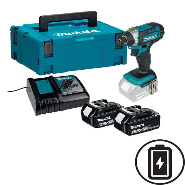 MAKITA DTD152RTJ ΠΑΛΜΙΚΟ ΚΑΤΣΑΒΙΔΙ ΜΠΑΤΑΡΙΑΣ 18V 5AH 6.35MM (1/4'')  LXT