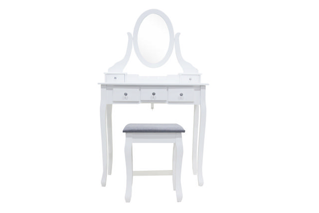 LINA DRESSING TABLE WITH MIRROR & STOOL