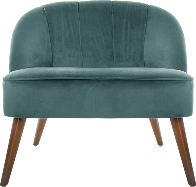 ATMOSPHERA NAOVA VELVET ARMCHAIR - GREEN