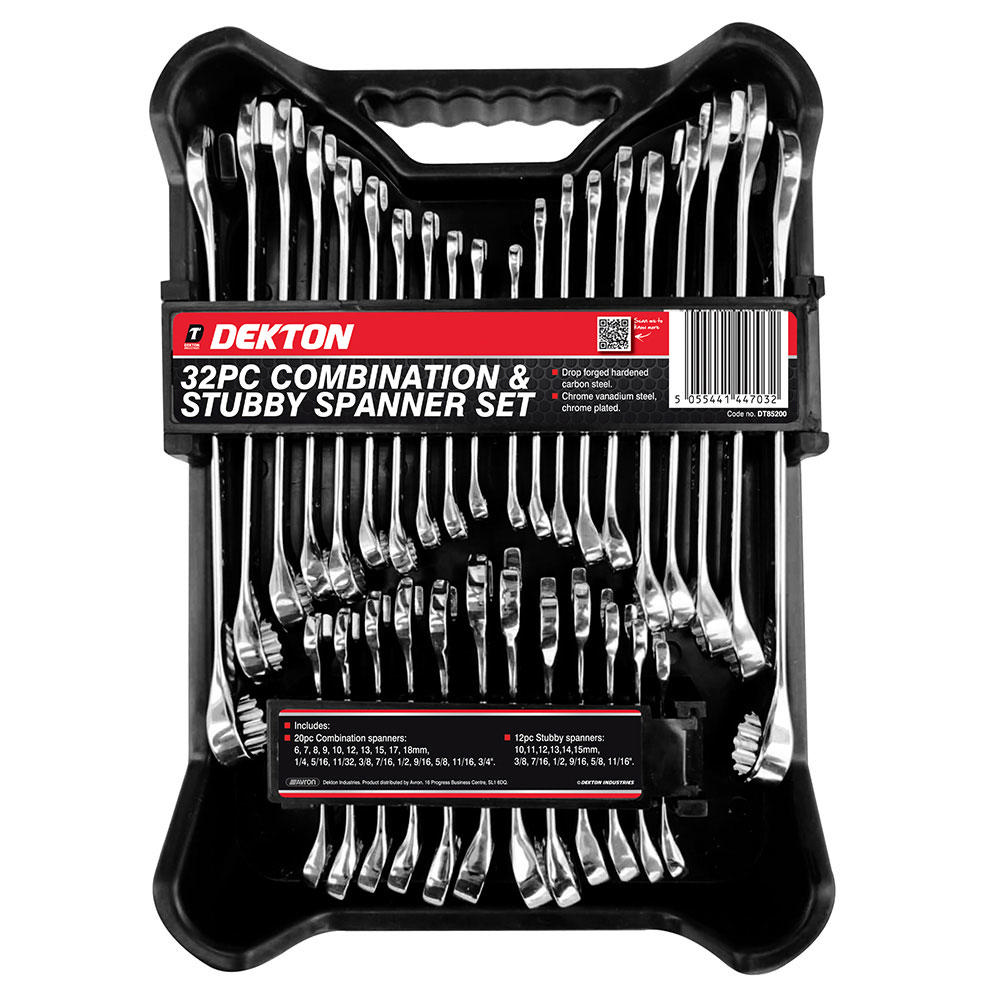 DEKTON DT85200 COMBINATION SPANNER SET 32PCS 