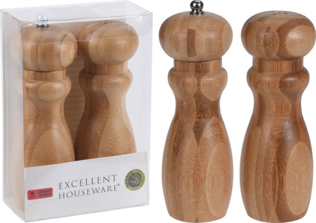 PEPPER & SALT MILL SET 2PCS