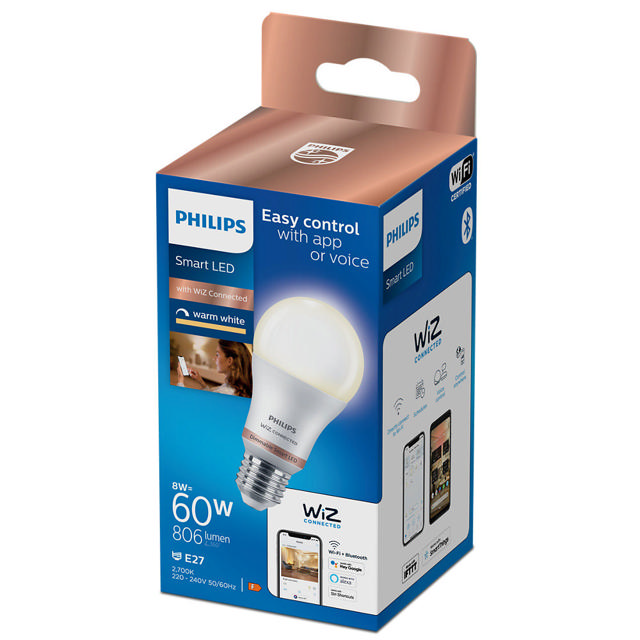 WIZ LED LAMP 60W A60 E27 927 DIMMABLE 