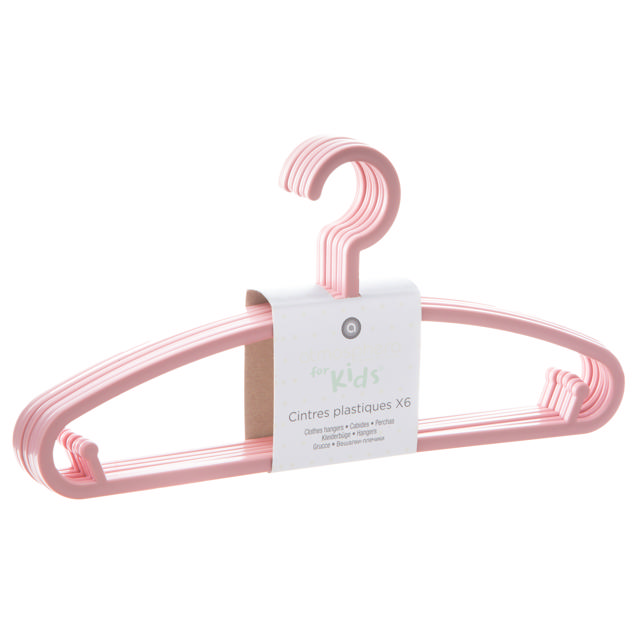 ATMOSPHERA KIDS HANGER SET6 PINK