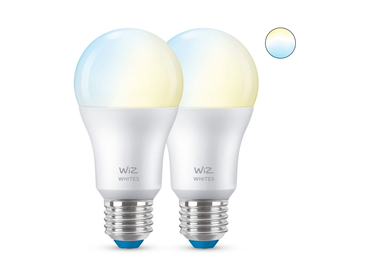 WIZ BULB TUNABLE WHITE 60W E27 F/6 2PCS