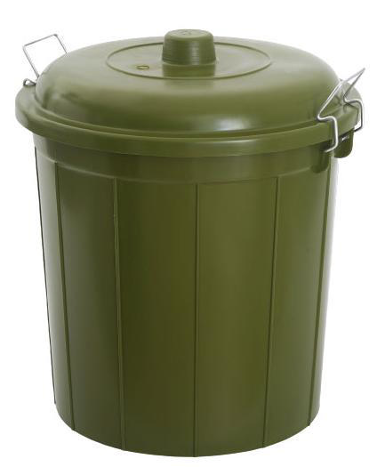 SHC GARBAGE BIN 56L GREEN