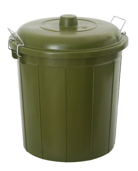 SHC GARBAGE BIN 56L GREEN