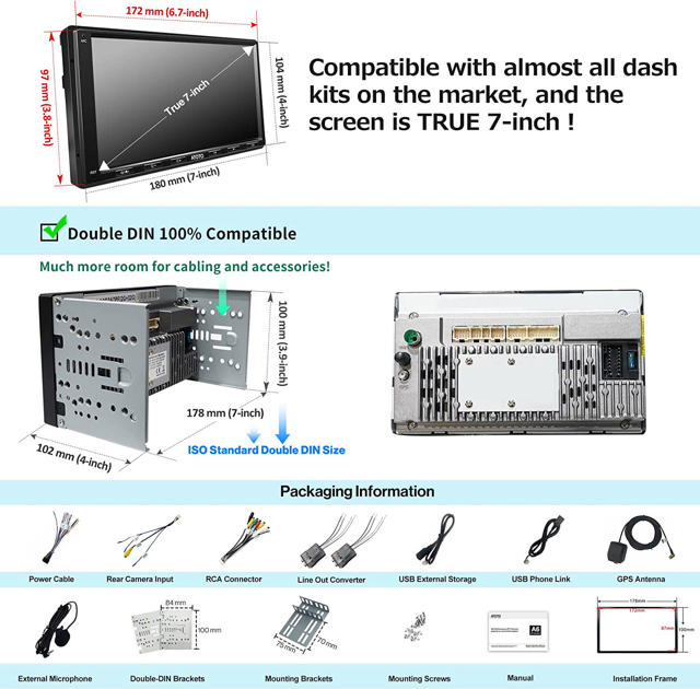 ATOTO A6G2A7PF IN-DASH MONITOR 7'-A6 KARLINK