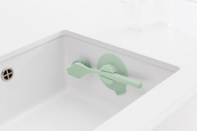 BRABANTIA DISH BRUSH WITH CUP HOLDER GREEN