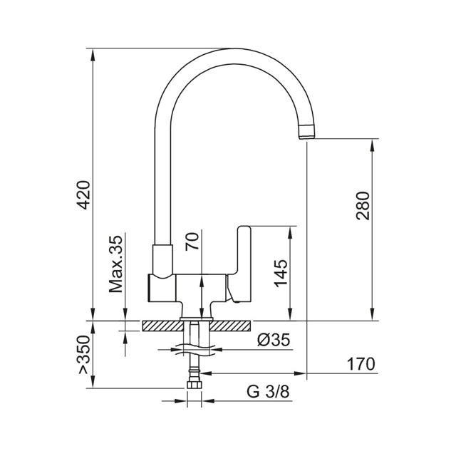 CLEVER 3WAY MIXER ABATIBLE