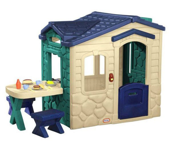 LITTLE TIKES PLAYHOUSE WITH TABLE FOR PICNIC JUNGLE