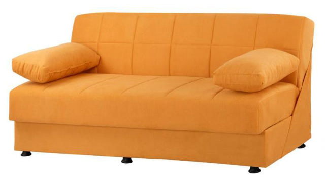 EGE 1215 HM3067.08 SOFA BED 3 SEATS STORAGE VELVET - YELLOW