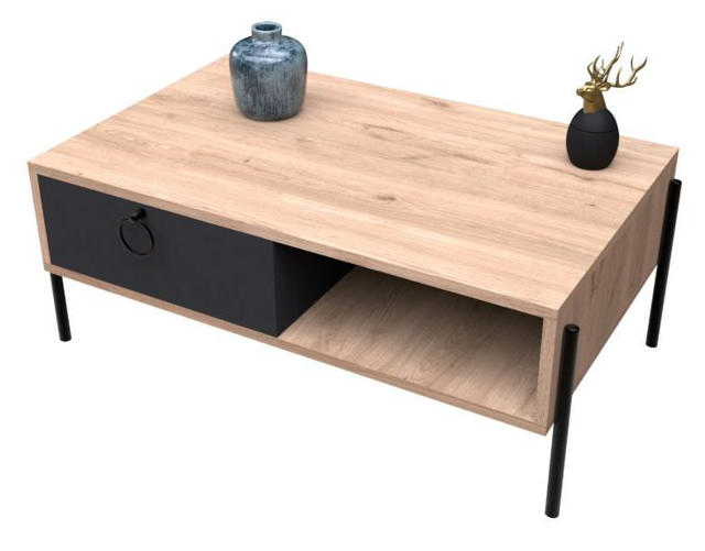 COFFEE TABLE HM9247.02 - OAK BLACK