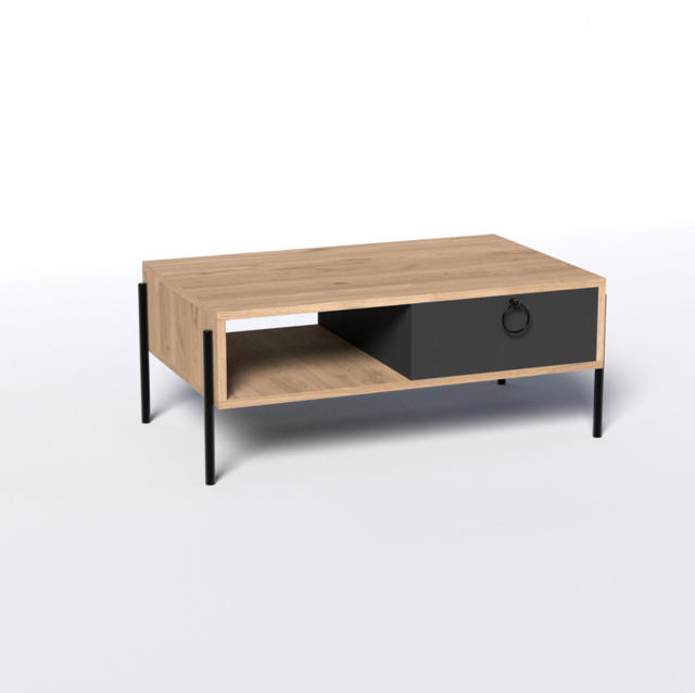 COFFEE TABLE HM9247.02 - OAK BLACK