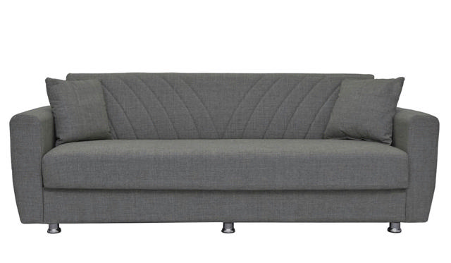 JUAN 3 SEATER SOFA BED WITH STORAGE - GREY