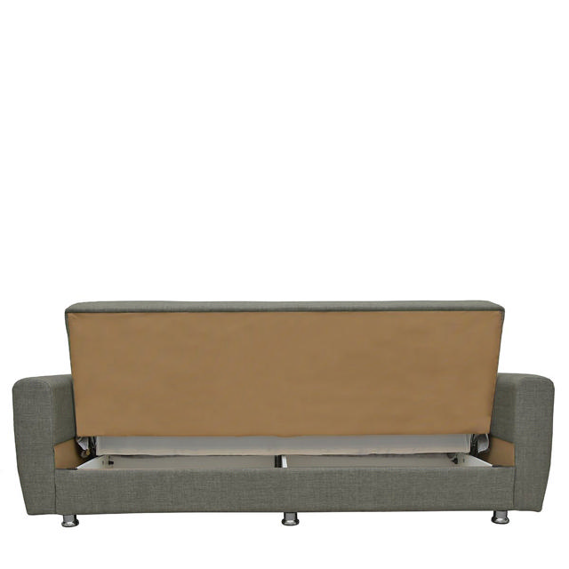 JUAN 3 SEATER SOFA BED WITH STORAGE - GREY