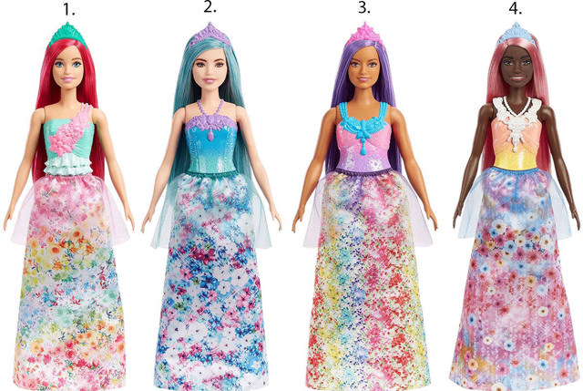 BARBIE HGR13 NEA PRINCESS 4 ASSORTED DESIGNS