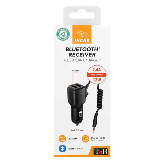 TNB CACBTKIT CIGAR-LIGHTER CAR CHARGER WITH BLUETOOTH RECEIVER