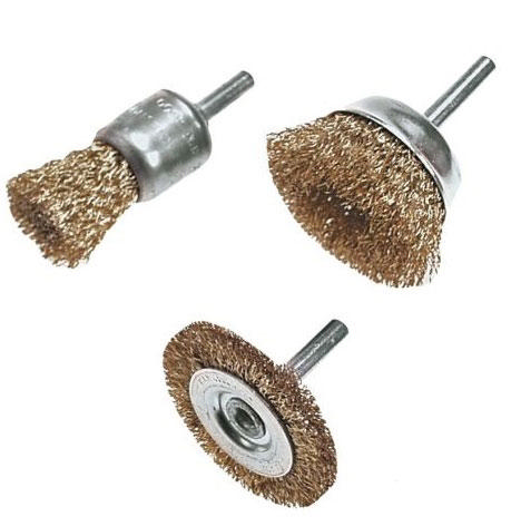 VERTO 3PCS STEEL WIRE BRUSH