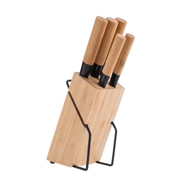 ESTIA 01-12854 ΜΑΧΑΙΡΙΑ BAMBOO ESSENTIALS ΑΝΟΞΕΙΔΩΤΑ ΜΕ ΒΑΣΗ ΣΕΤ 5 ΤΕΜ.