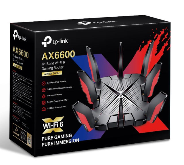 TP LINK ARCHER GX90 WIFI 6 GAMING ROUTER 