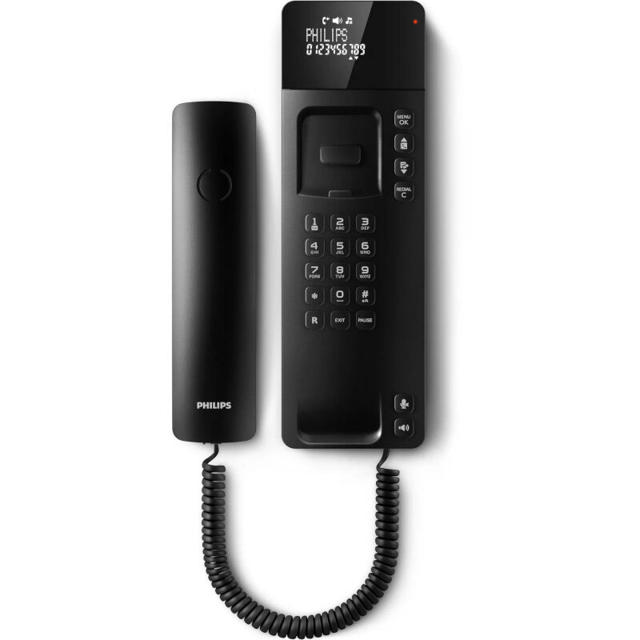 PHILIPS M110B/GRS BLACK CORDED GONDOLA PHONE WITH DISPLAY AND OPEN LISTENING HEADSET COMPATIBLE