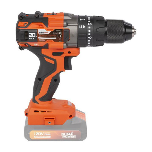 POWERPLUS POWDP15220 IMPACT DRILL 20V SOLO NO BATTERY INCLUDED