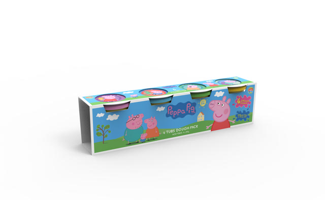 PEPPA PIG 4 DOUGH TUBS ΣΕΤ