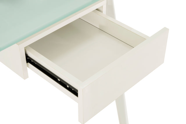 SUPERLIVING COMPUTER TABLE 130X60X76CM WHITE